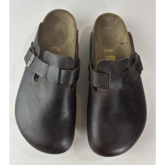 Birkenstock Boston Oiled Waxy Leather Buckle Clogs Slip On Sandal Shoes L6 M4 - Picture 15 of 15